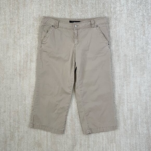 Calvin Klein Jeans Stretch Crop Pants 12 - Picture 1 of 10